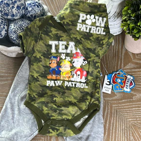 NWT! Nickelodeon Camouflage Baby Boy Paw Patrol Set - Picture 1 of 10